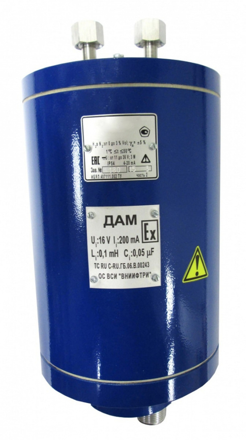 ДАМ датчик-газоанализатор одноканальный термомагнитный взрывозащищённый стационарный