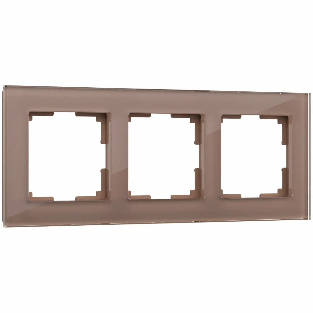 Рамка на 3 поста Favorit (латте, стекло) W0031142