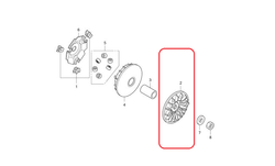 22102-KWN-900. FACE, DRIVE. Honda PCX125