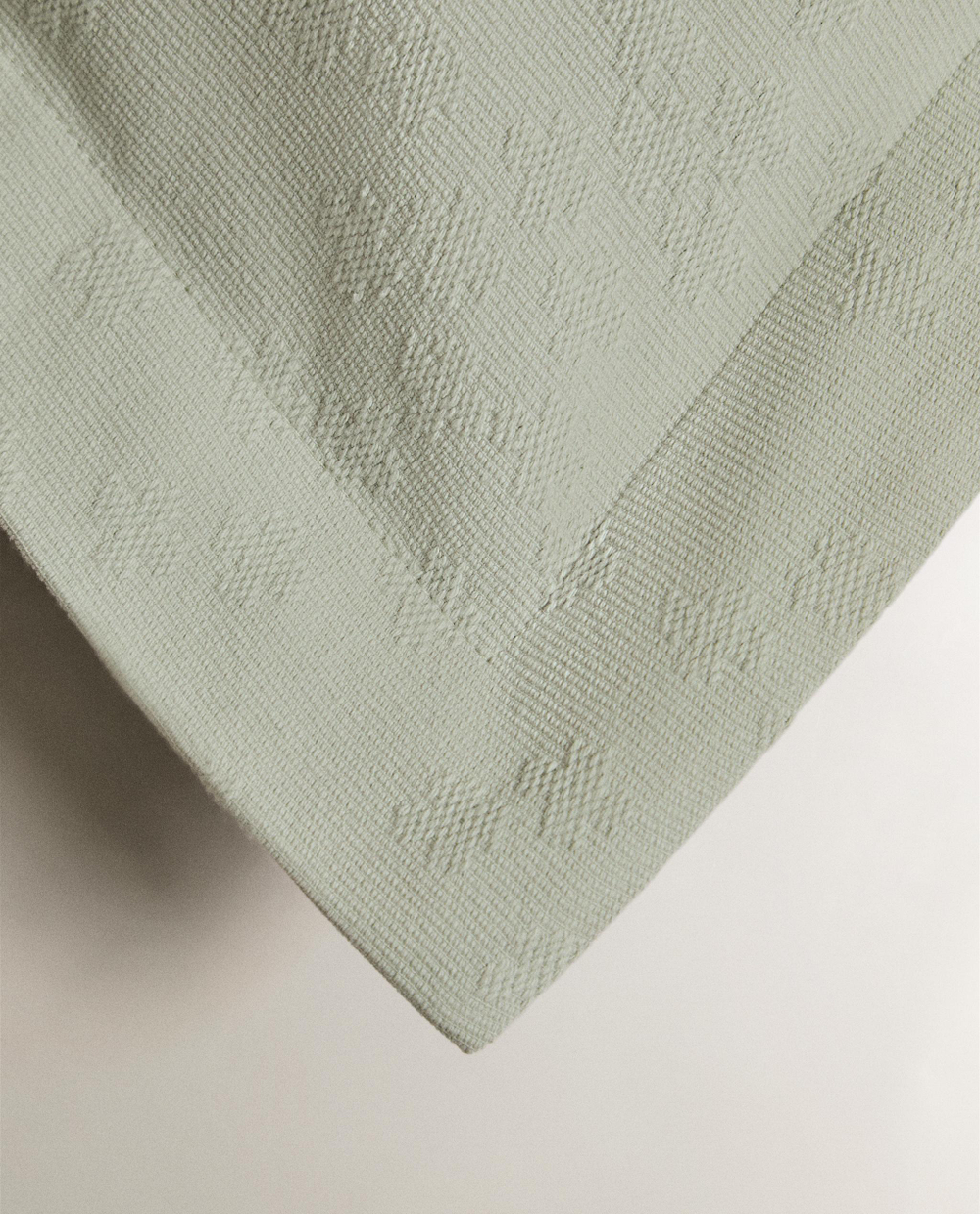 Zara Home наволочка декоративная из хлопка, зелёный, 50x75 см