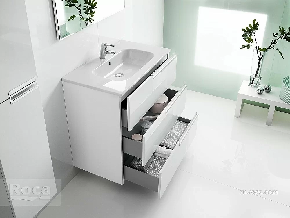 Тумба с раковиной Roca Victoria Nord Ice Edition ZRU9302834 60 белый глянец