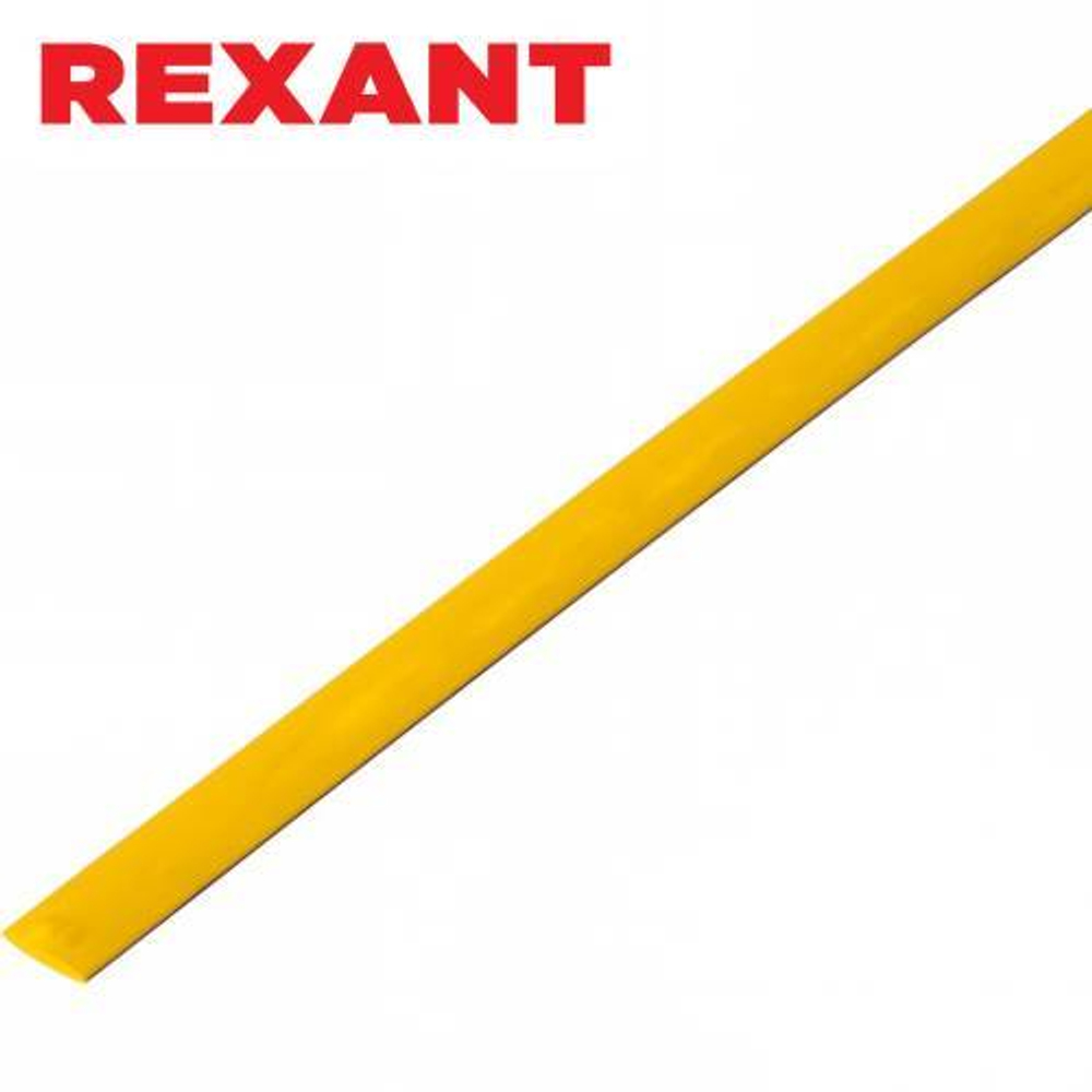 4,0/2,0 мм 1м термоусаживаемая трубка желтая Rexant/20-4002