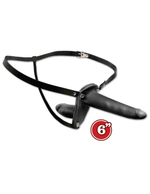 Страпон для двойного проникновения Double Penetrix Strap On (Цвет: черный)