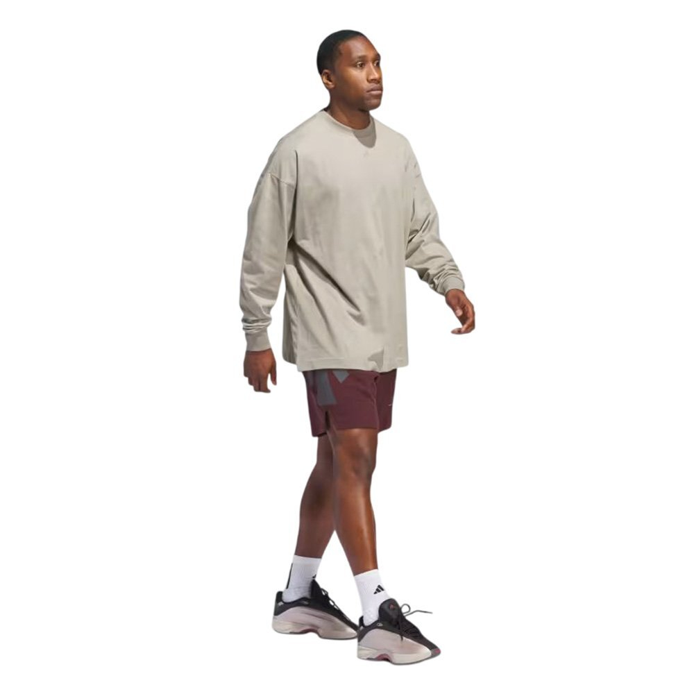 Баскетбольная джерси adidas Basketball Long Sleeve T-shirt Gray