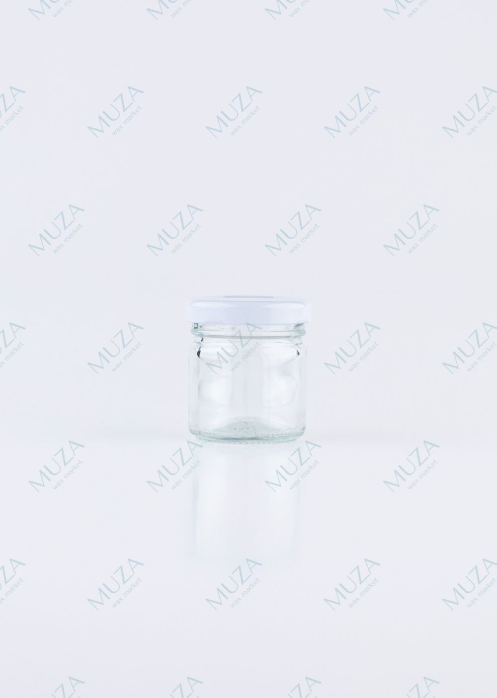 Баночка стеклянная с крышкой 40 мл.