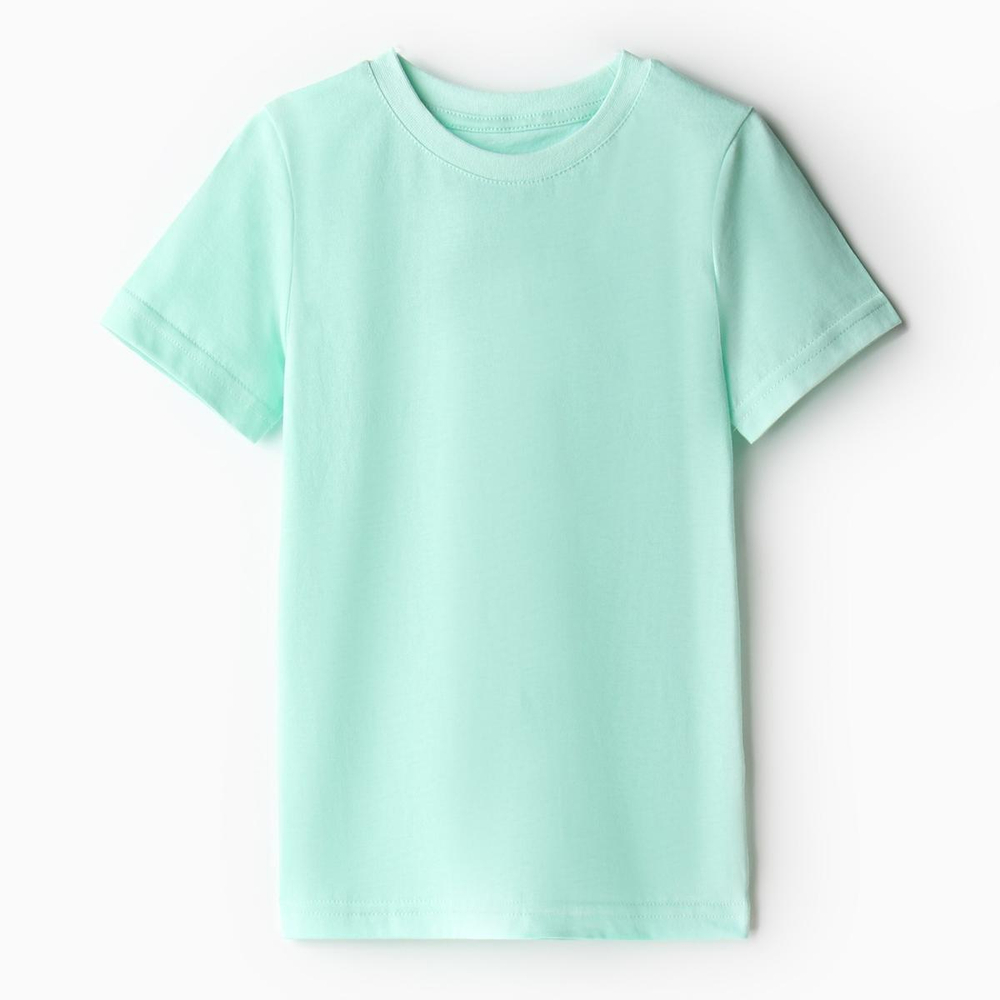 Футболка детская, цвет бирюзовый, рост 116см (MINAKU), 1 шт.