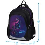 Рюкзак Berlingo Bliss Cyber Skateboard 40х29х19см, 630 гр., 3отд. 2карм, с эргономичной спинкой