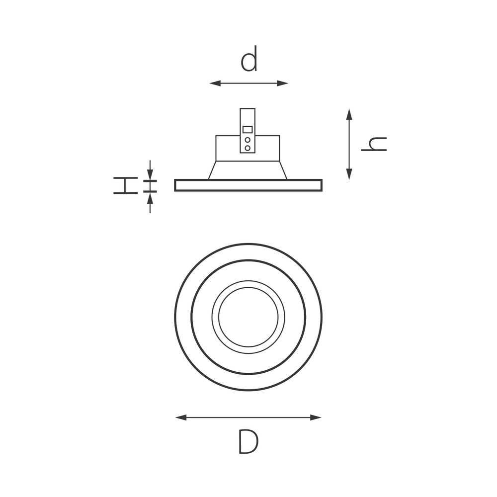 D61303 Светильник DOMINO ROUND МR16 (214613+214603)