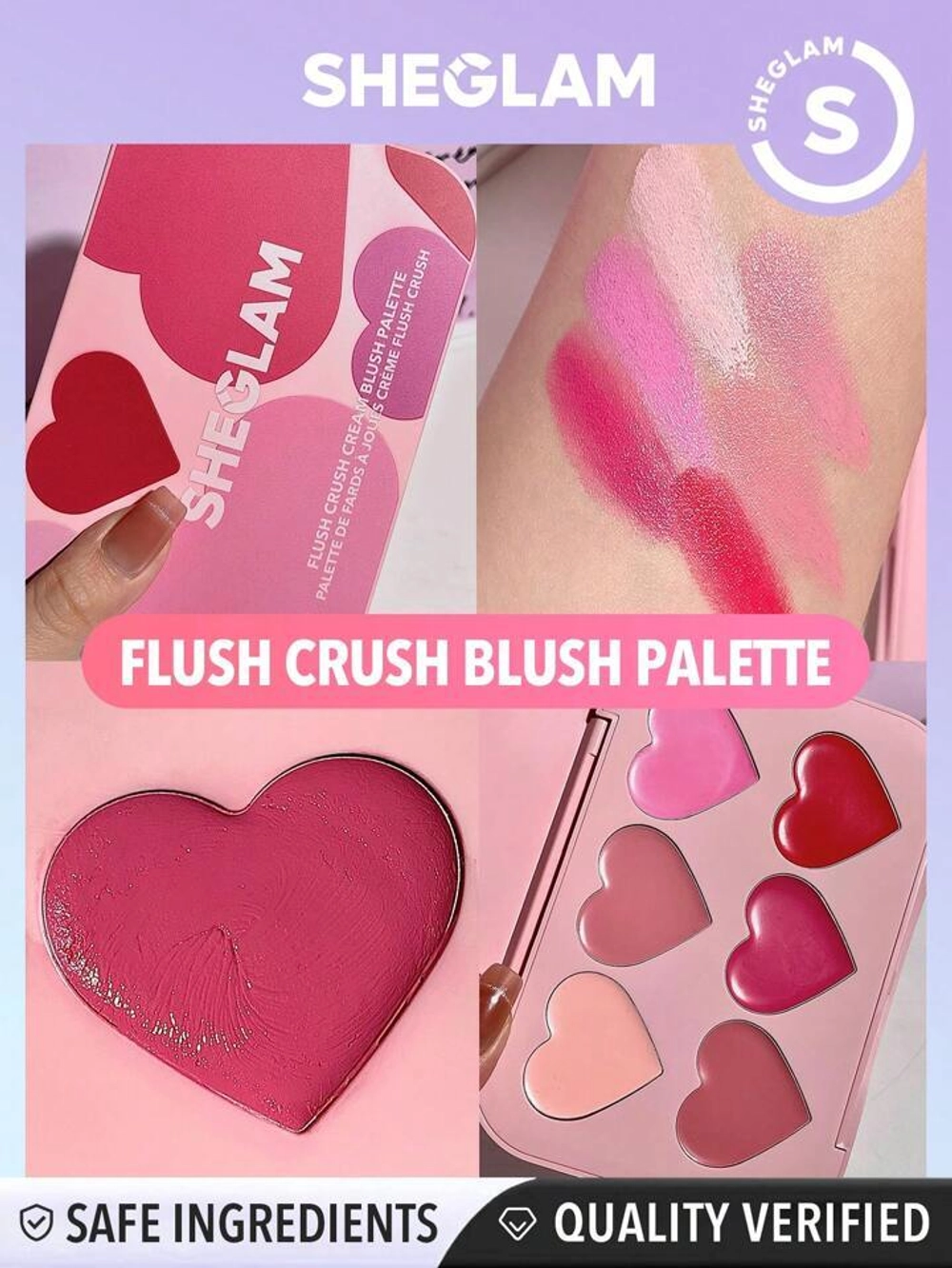 SHEGLAM Flush Crush Cream Blush Palette