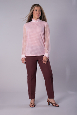 Блузка женская 2984ВЕА, горох #302Га092984ВЕА