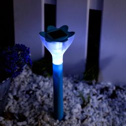 USL-C-418-PT305 Cадовый светильник на солнечной батарее Blue crocus. Серия Classic. Упаковка-пленка.