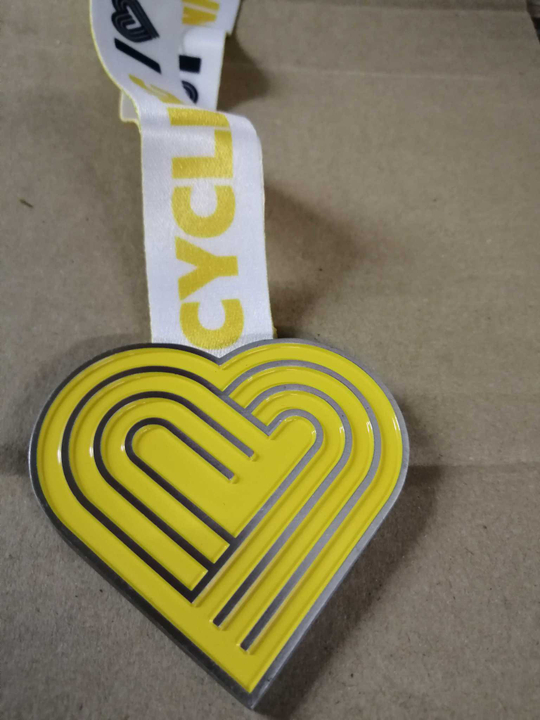 Медаль Cycling Yellow (велосипед желтая)