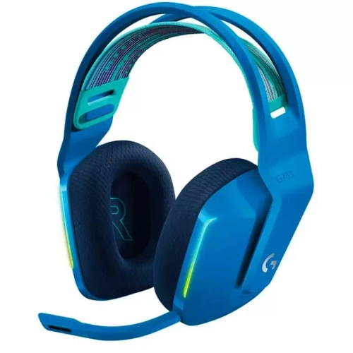Игровая гарнитура Logitech G733 LightSpeed, Blue (981-000943)