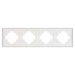 Рамка пластиковая FRM-TENDO-SFPL-4-WH (Arlight, Матовый белый) 054656