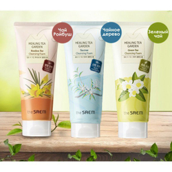 The Saem Healing Tea Garden Tea Tree Cleansing Foam пенка увлажняющая очищающая с экстрактом чайного дерева