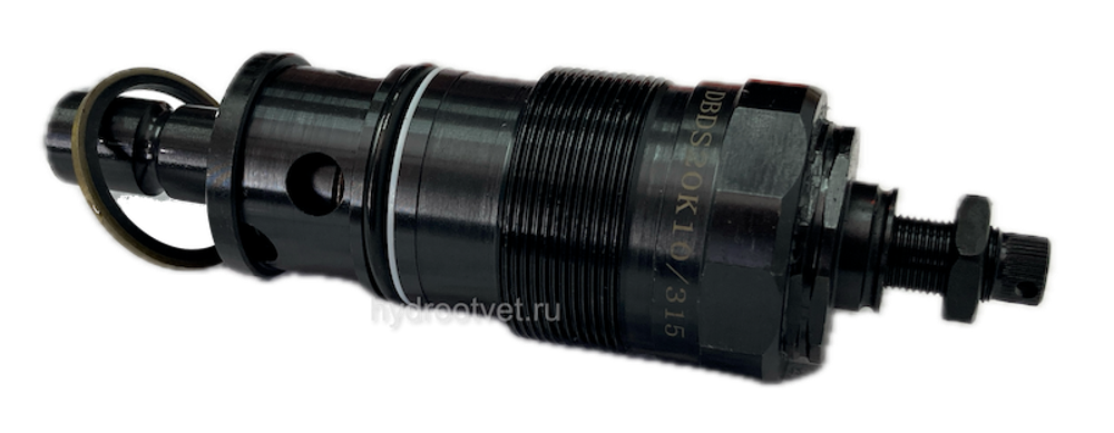 DBDS20K1X/400V - Предохранительный клапан прямого управления Ду20, давление регулировки до 400 бар, тип монтажа - встраиваемый, элемент регулировки S = винт