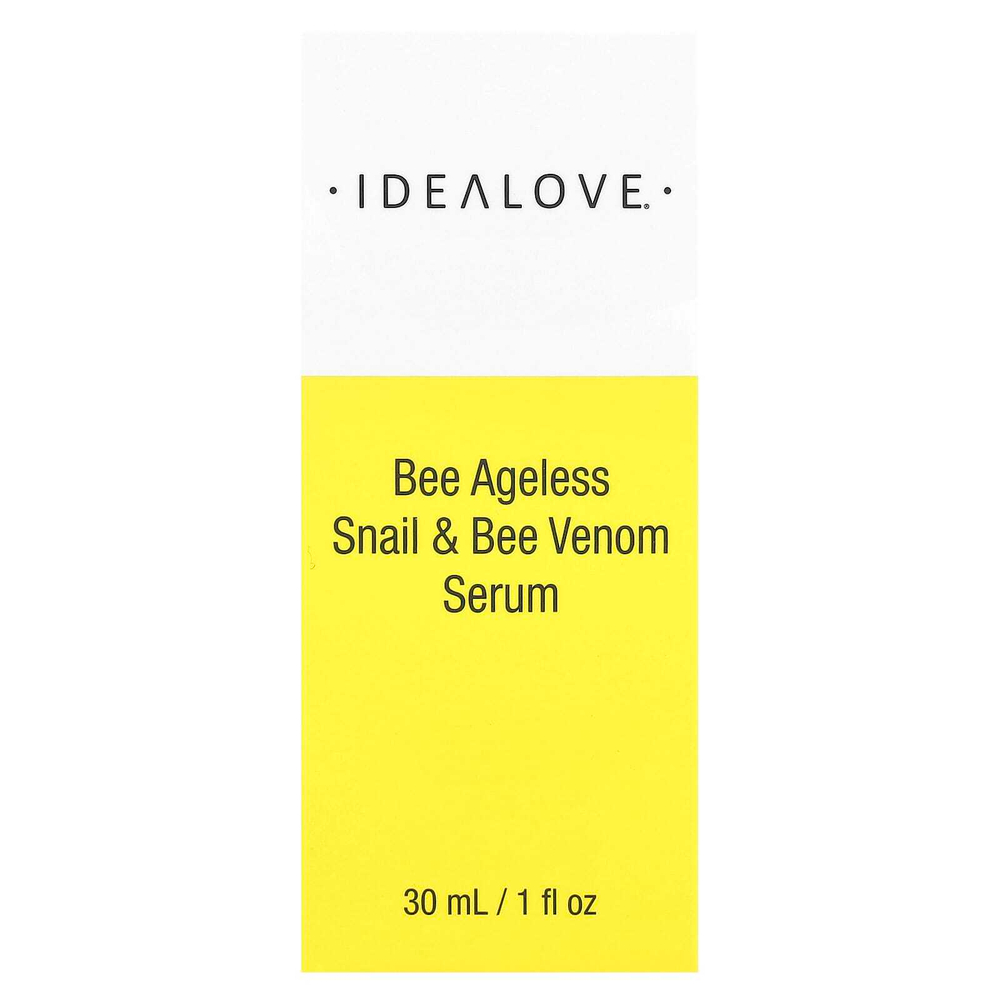Idealove, Bee Ageless, сыворотка с улиткой и пчелиным ядом, 30 мл (1 жидк. унц.)