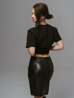 Юбка женская | Юб-1046 экокожа