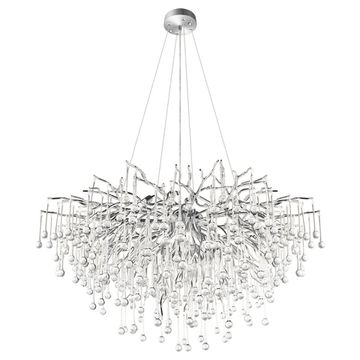 Подвесная люстра 20*G9 10376/1000 серебро Drops LOFT IT