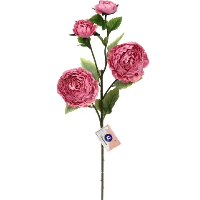 Искусственные цветы «FLOWERS MAGIC» 63см Пионы 4 цветка розовые
