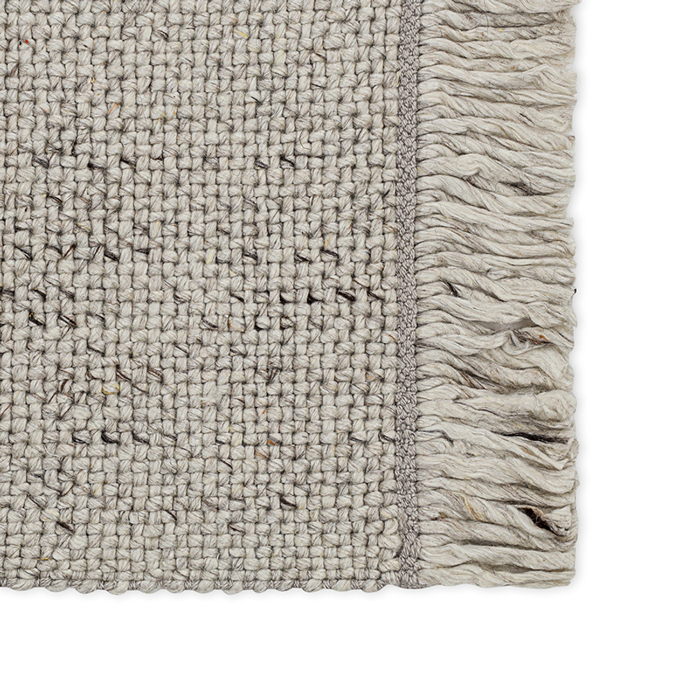 Ковер светло-серого цвета из коллекции Ethnic, 70х160 см