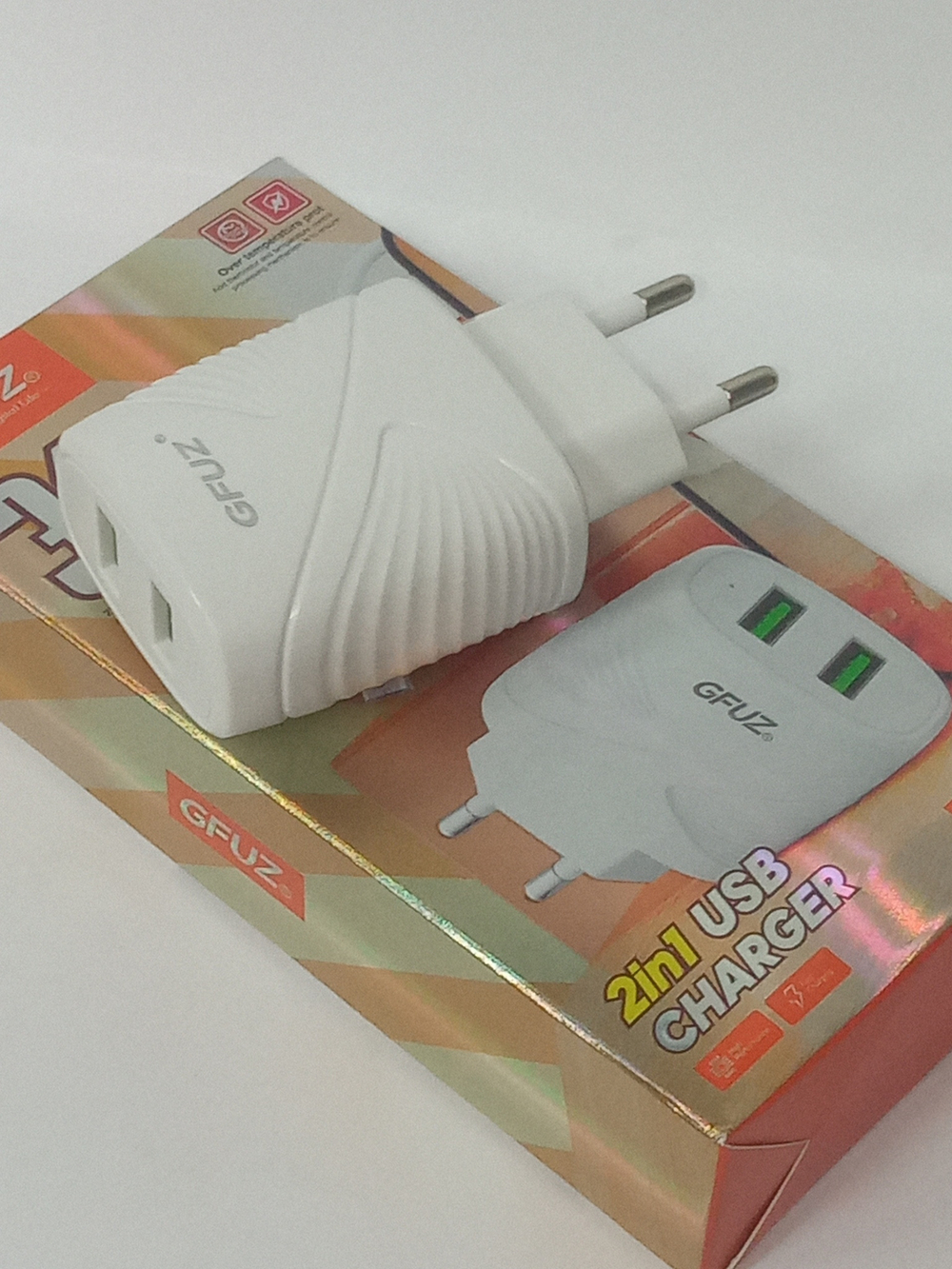 Зарядное уст-во USB +MicoUSB Gfuz CH-58UM (2USB/3A)