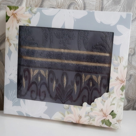 Полотенце махровое, 35*75 см, Китай, в подарочной упаковке.