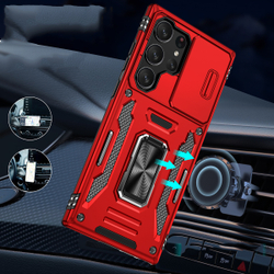 Чехол Safe Case с кольцом и защитой камеры для Samsung Galaxy S25 Ultra