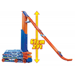 Hot Wheels City - Транспортный набор Эпический спуск 2 в 1 + автомобиль HDY92