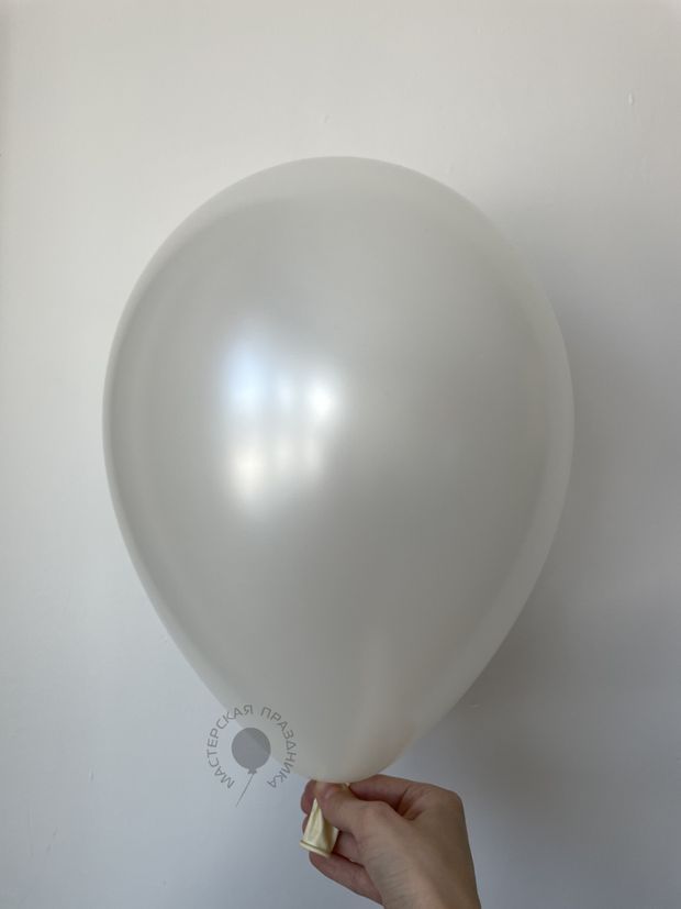 S Шар (12''/30 см) Устрично-белый (806), шелк (БГ-17)