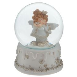 GAEM Фигурка декор в стекл шаре "Ангелочек", D 6 см, L7 W7 H8,5 см, 3в.