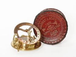 Nautical Морской компас в кожаном футляре