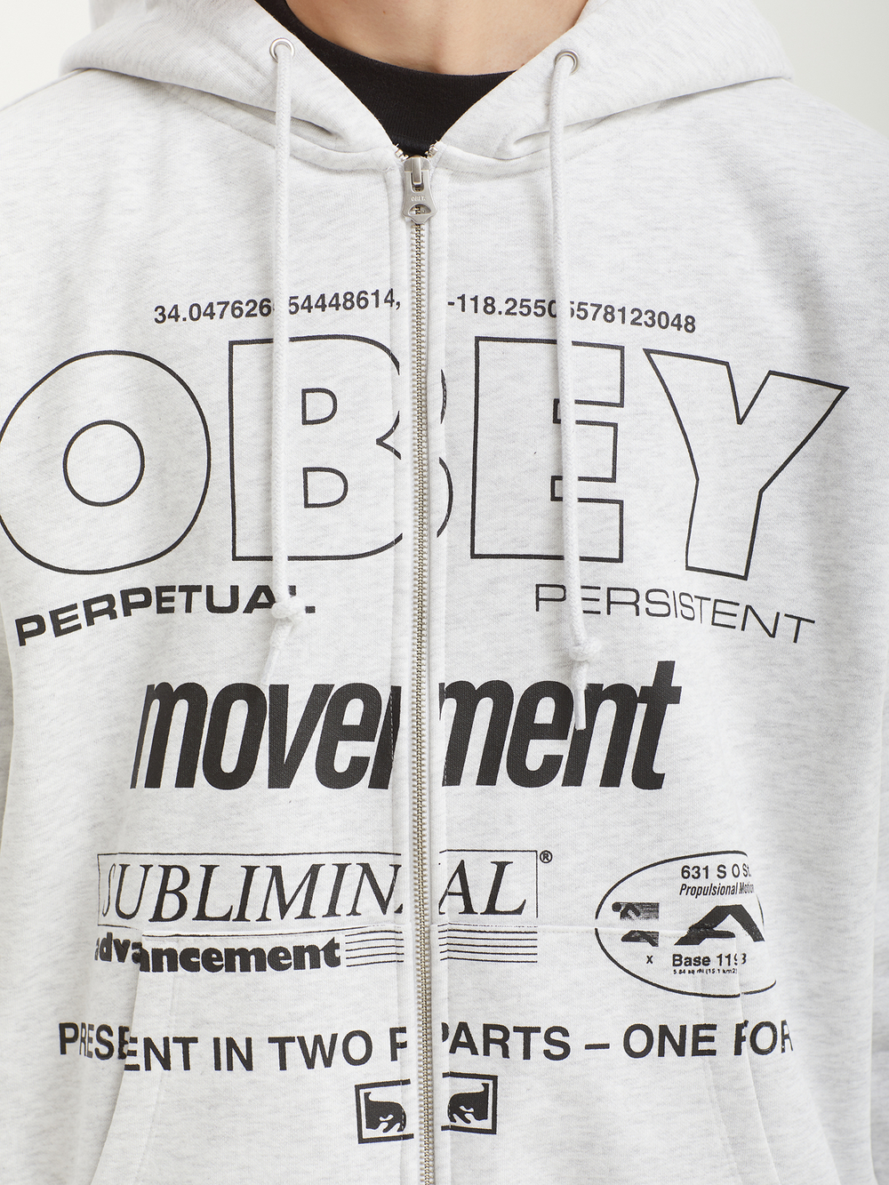 Мужская Толстовка Obey Persistent Movement