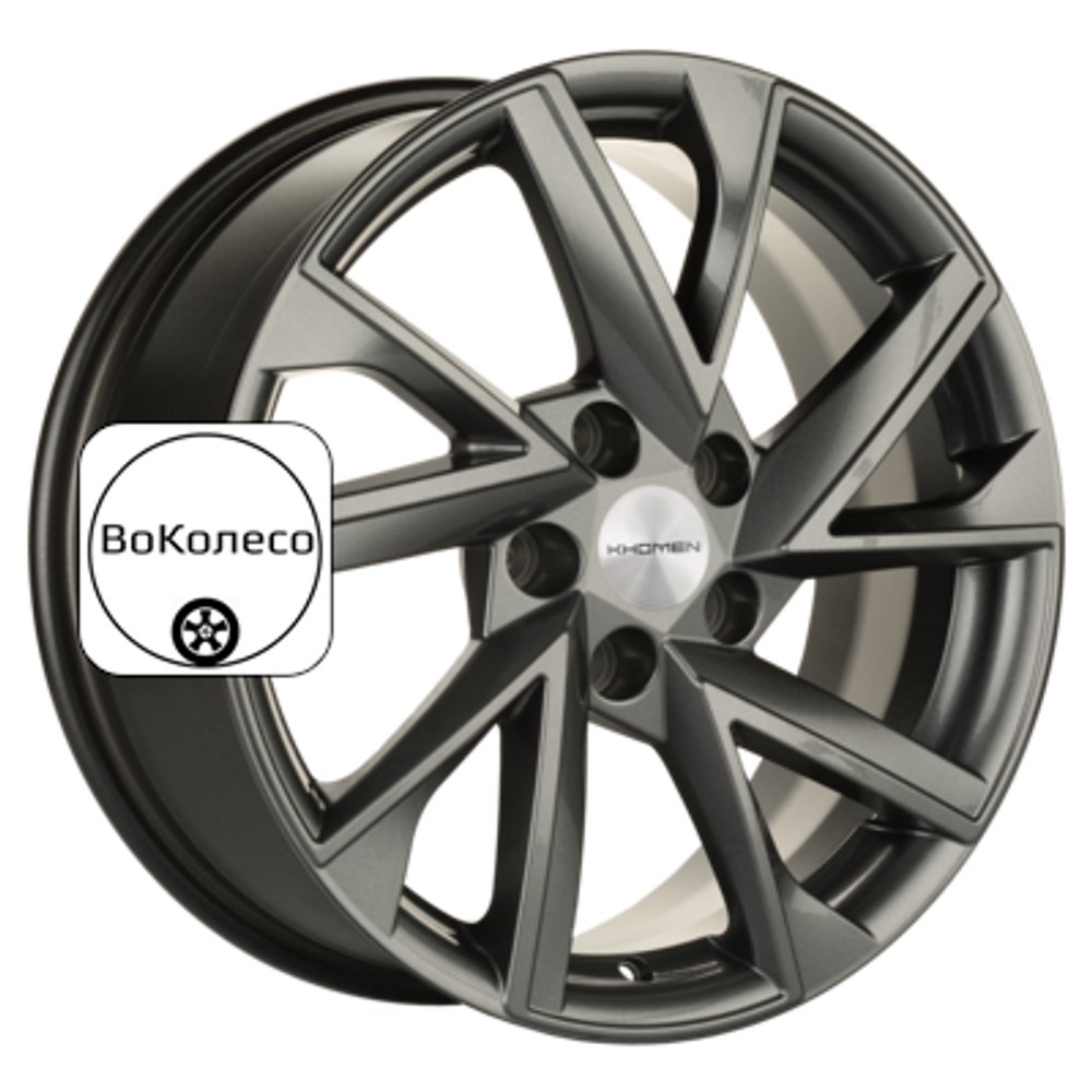 7x17/5x110 ET46 D63,3 KHW1714 (Changan CS35 Plus) Gray Khomen Wheels
