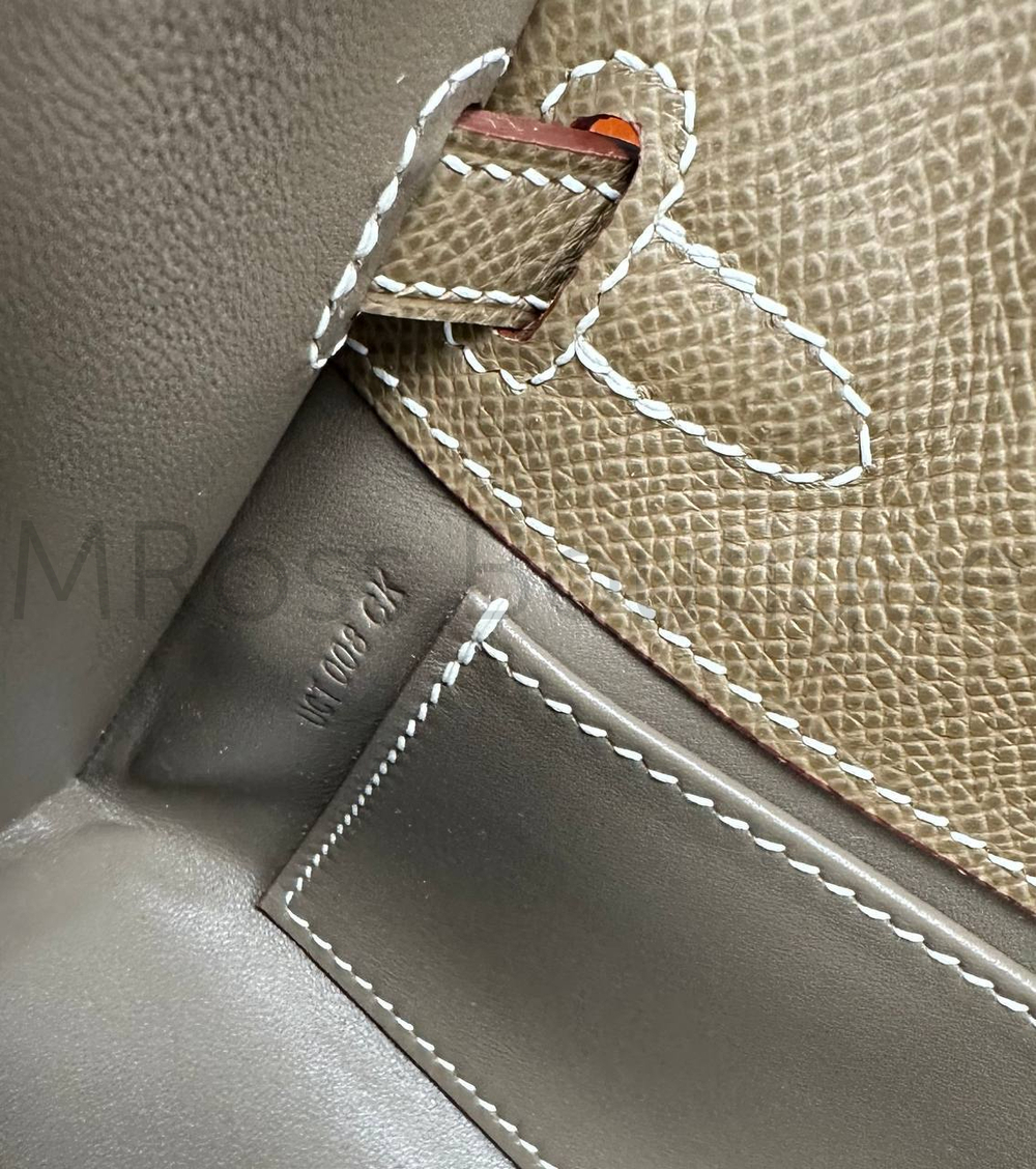 Коричневая сумка Hermes Kelly Pochette