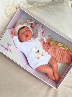 Кукла Реборн Marina and Pau 45cм Martina мягконабивная (M3131)