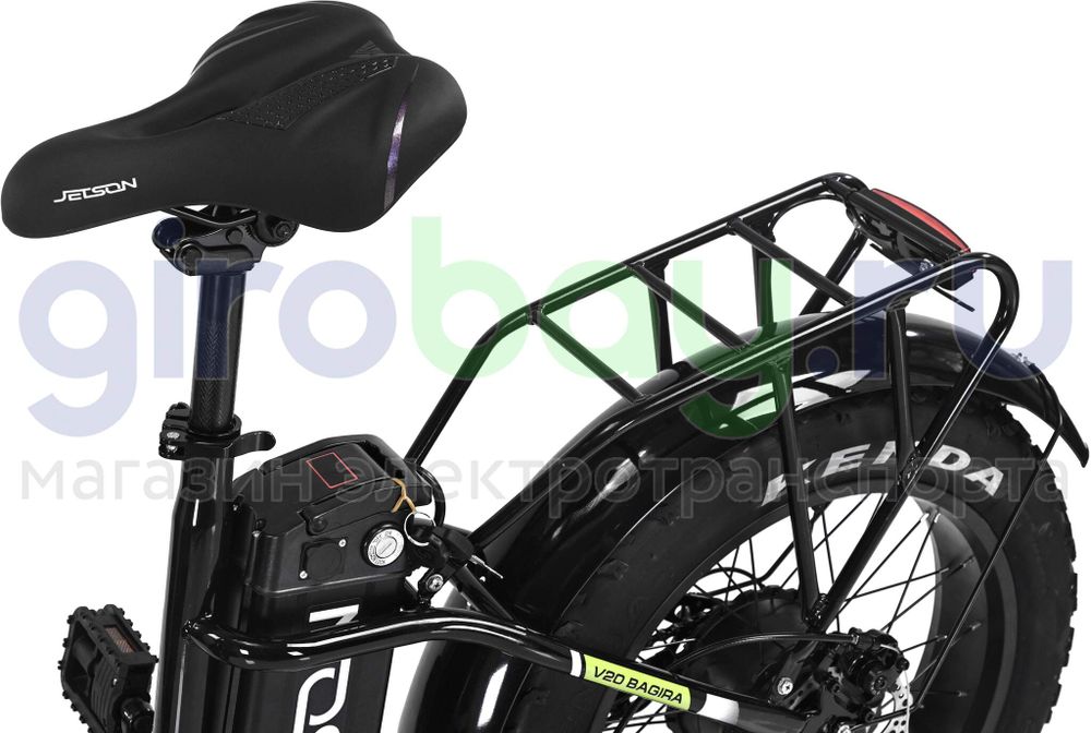 Электровелосипед Jetson V20 BAGIRA X (48v/25Ah) - Чёрный Электровелосипед Jetson V20 BAGIRA X (48v/25Ah) - Чёрный фото №12