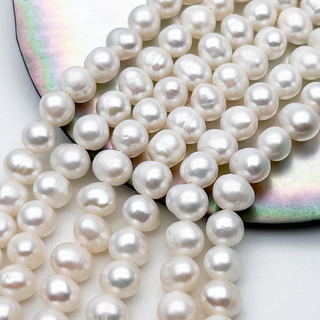 Жемчуг бусины, размер около 5,8-6,5 мм, цена за отрезок 17 см (1/2 нити)