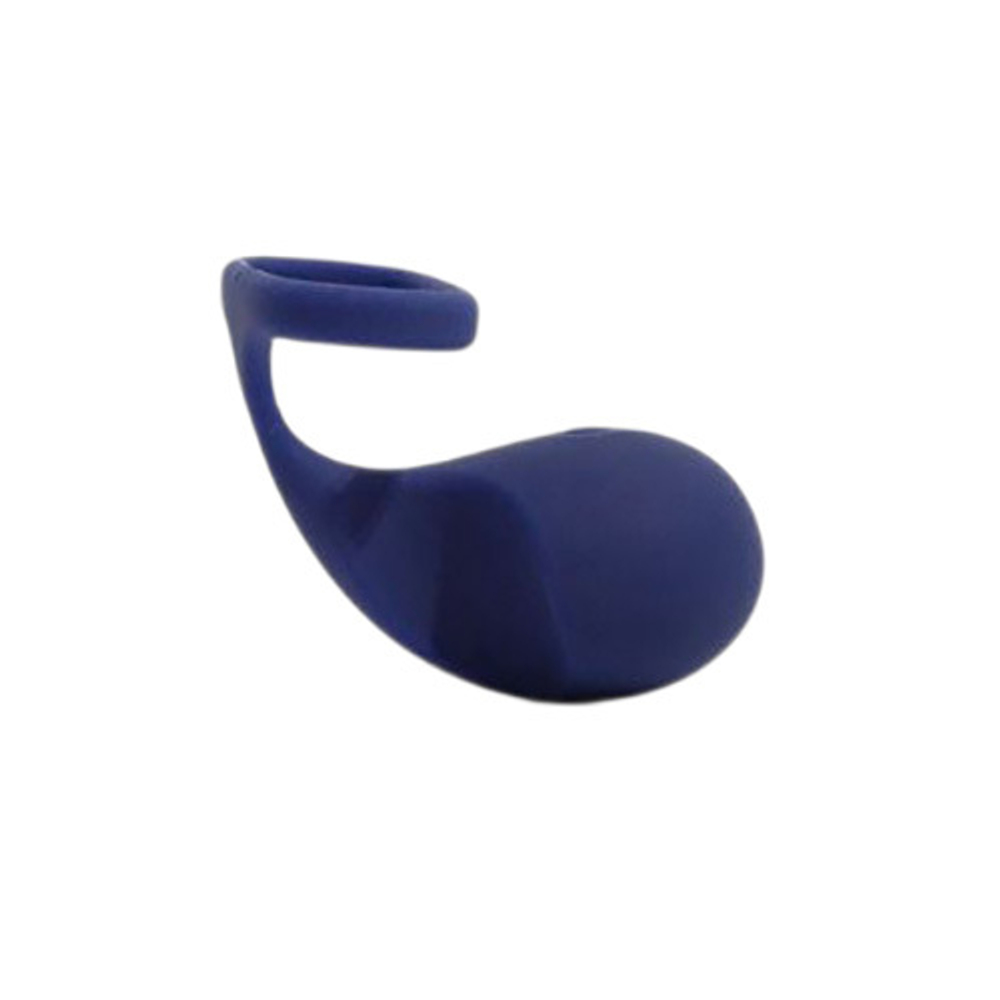 Синий аккумуляторный вибростимулятор на пальцы Sose Lunar LU00107