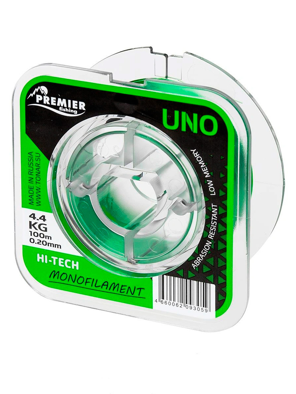 Леска для рыбалки Premier Fishing UNO Green Nylon 0,30mm/100m (PR-U-G-030-100)