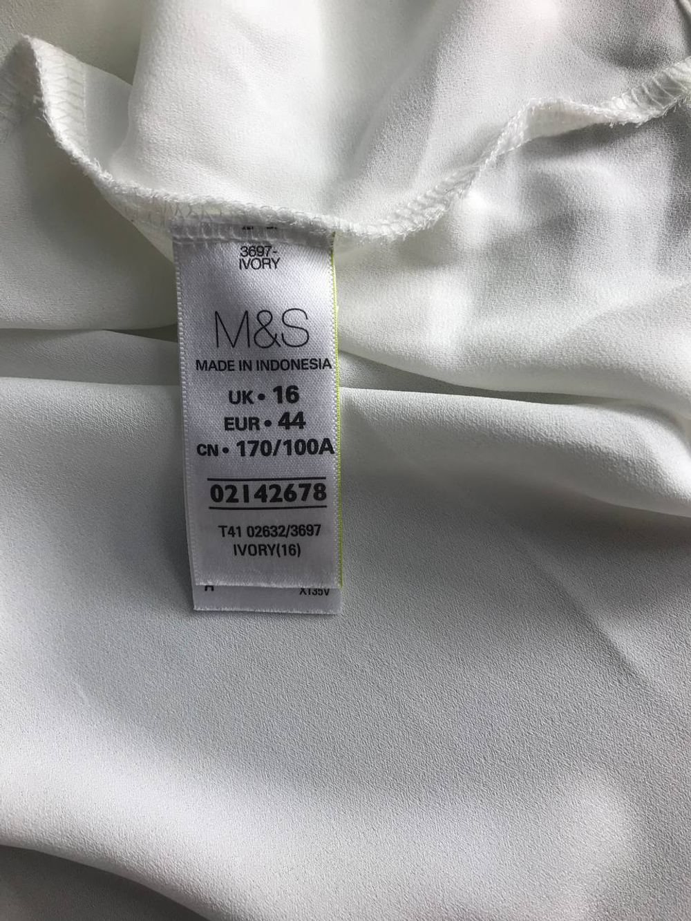 Блузка Marks&Spencer шелковистая, маркировка 44, визуально на 50 размер