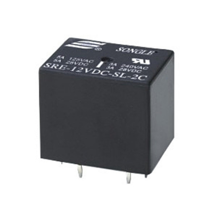Реле электромагнитное SRE-12VDC-SL-2C