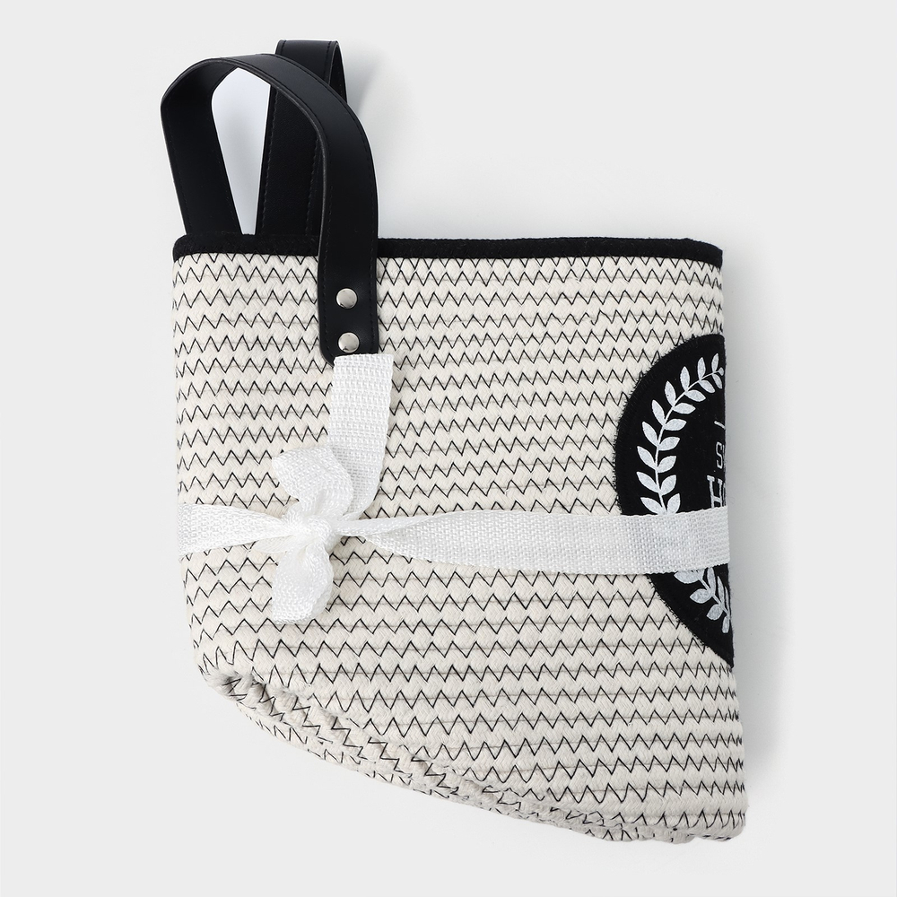 Корзина для хранения ручного плетения Милый дом, размер 31х31х24 см