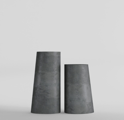 Кашпо, коллекция КОНКРИТ, форма ДУЭТ