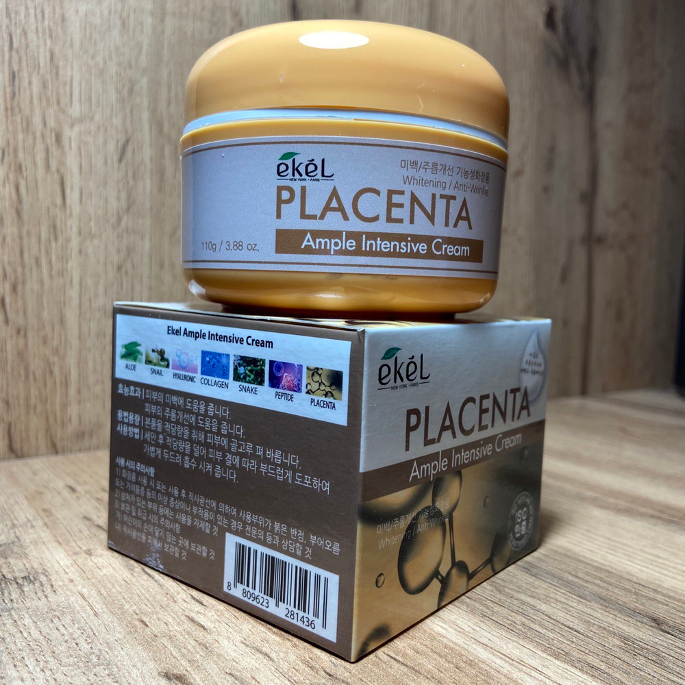 Крем для лица Ekel Placenta Ample Intensive ампульный с плацентой Cream 110 г