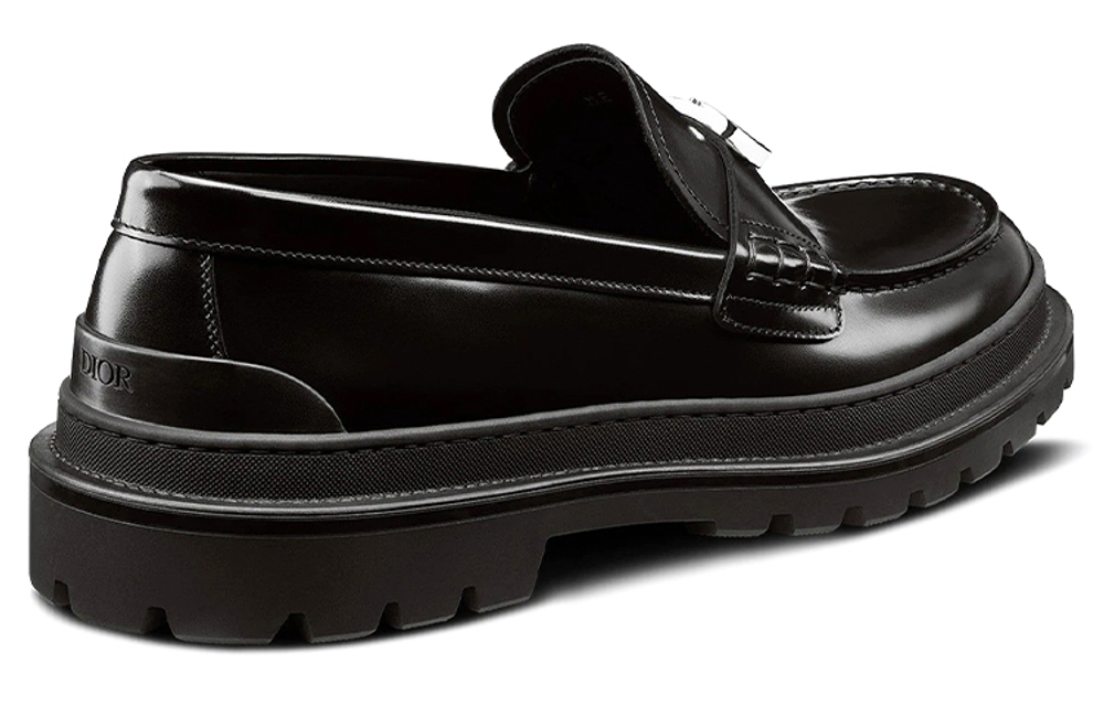 DIOR Explorer Leather Loafer Men "Black"