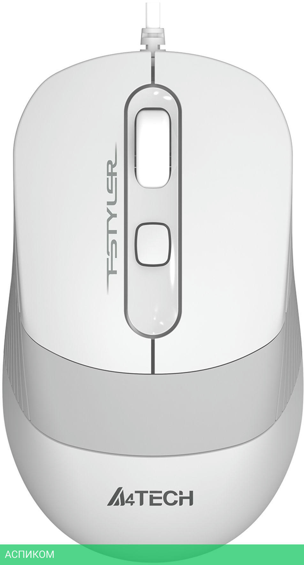 Мышь A4Tech Fstyler FM10S белый/серый