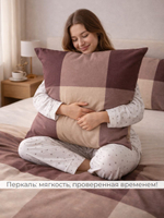 Наволочка 70х70 Перкаль Хлопок Рыбы 1 шт.