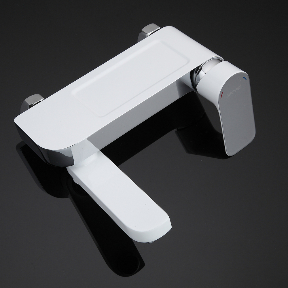 Смеситель для ванны 35к G3248 GAPPO БЕЛЫЙ-ХРОМ