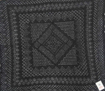 Оренбургский пуховый платок П4-110-07 черный